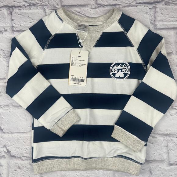 K0-1008 Boy's Long Sleeve Stripe Pullover sz 120/60 (6-7yrs) - Picture 1 of 4